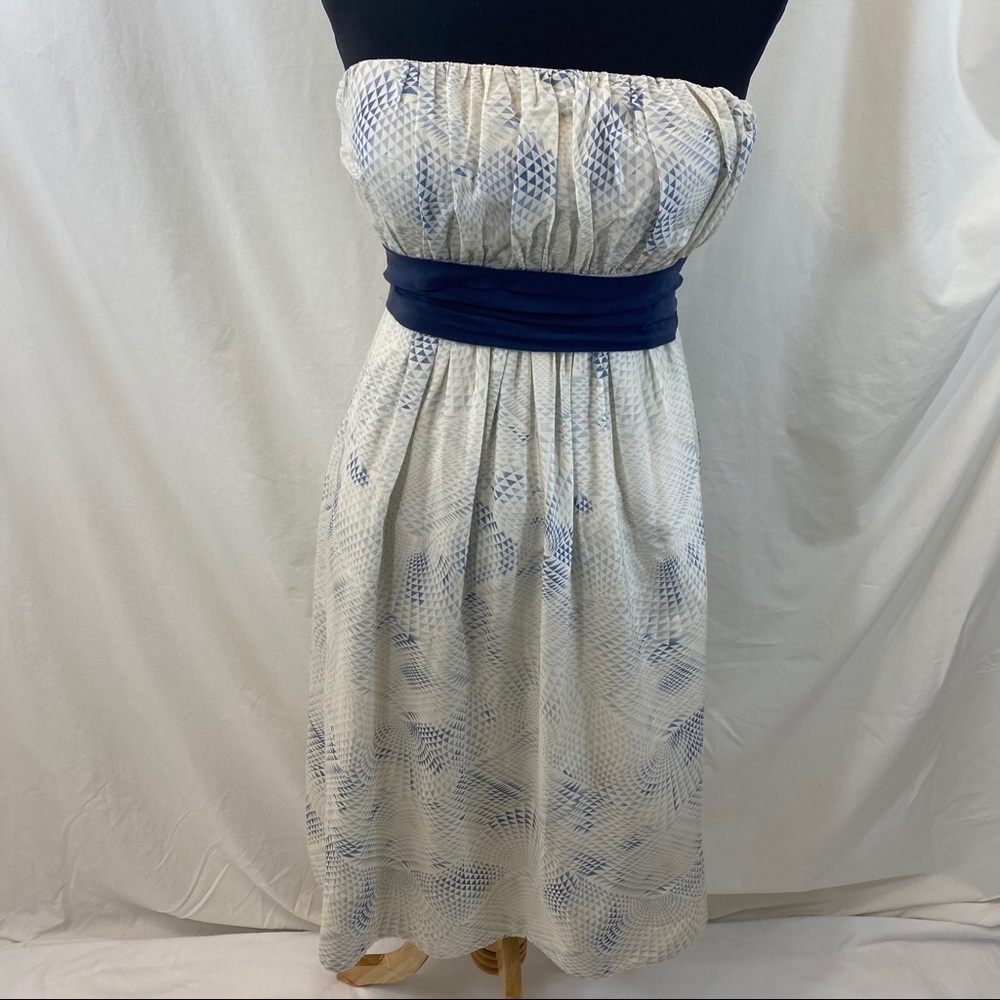Edme & Esyllte strapless blue dress size 6